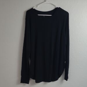 Torrid Active USA Black Cotton-Blend Top Size 1x